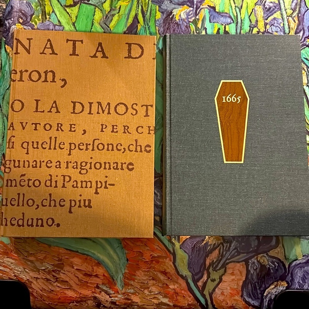 Vintage Beautiful Bound Hardcover Books:Decameron & A Journal of the Plague Year